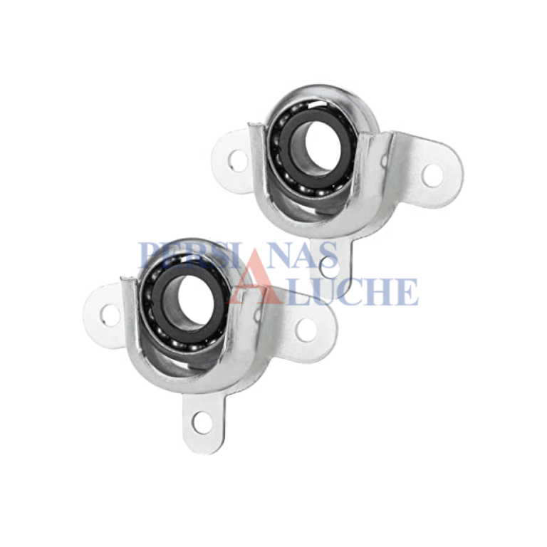 2 Rodamientos Para Persianas Enrollables – 28 Mm Exterior, 10 Mm Interior – Sin Hombro – Para Ventanas, Fácil Instalación – Incluye Bolas De Acero